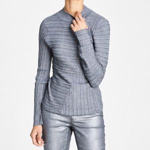 INC Shimmer Mock Neck Top